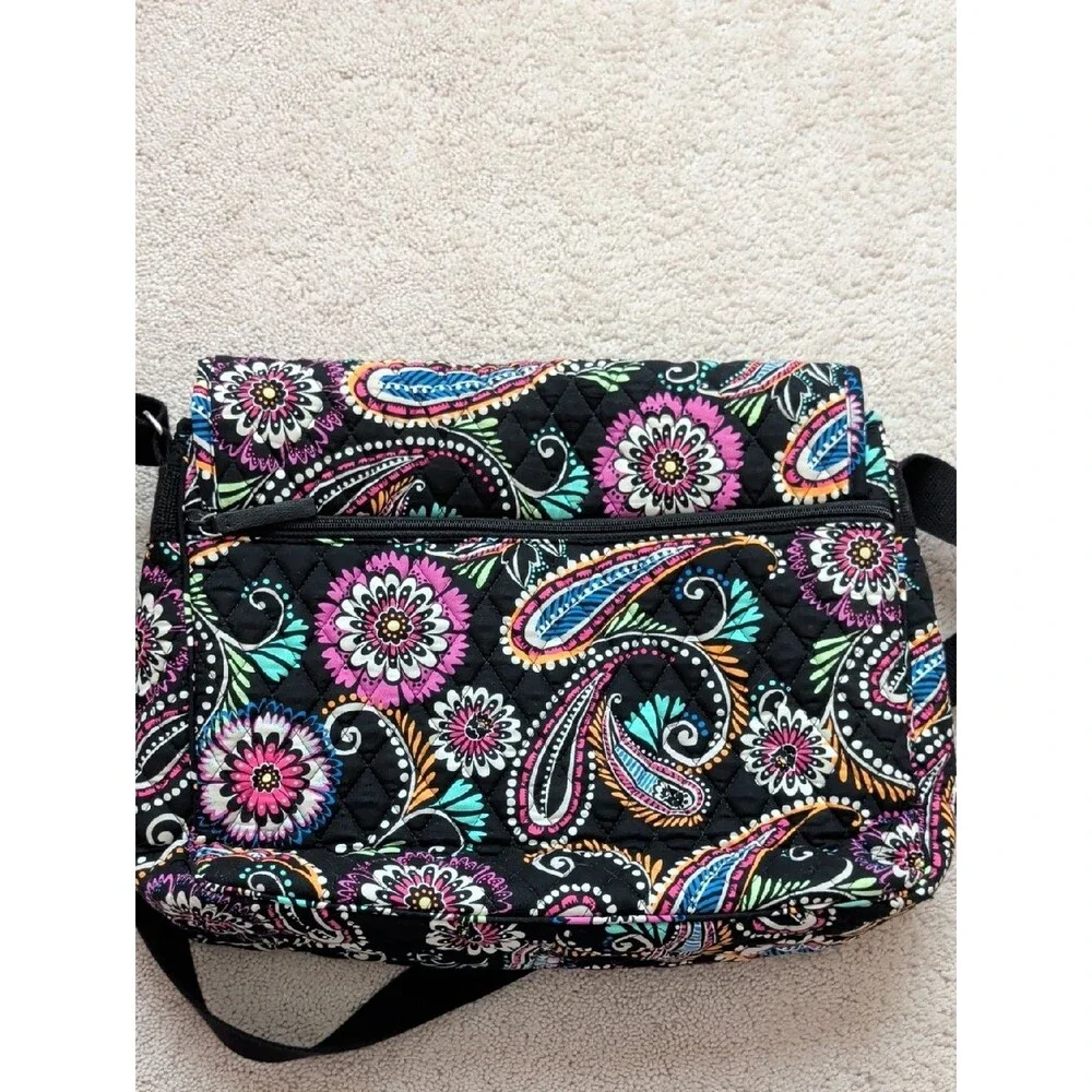 Vera Bradley Laptop Messenger Bag In Bandana Swirl